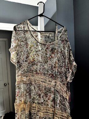 Soft Surroundings Maxi Sheer Dress Size 22W